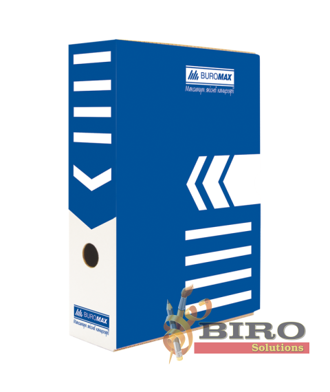 Cutie carton pentru arhivare 8 cm, albastru, JOBMAX